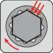 Ringmaulschlüssel SW 6mm L.100mm Form B CV-Stahl PROMAT