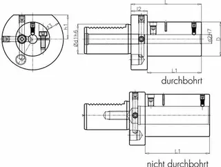 Werkzg.h.E2 S DIN 69880 Typ A Spann-D.16mm VDI30 z.Bohrstangen PROMAT