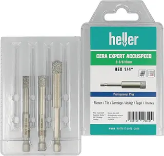 Feinsteinzeugbohrer Cera Expert Accuspeed 3-tlg.D.6,8,10mm Schaft 6-kant