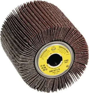 Satinierwalze SM 611 S 40 braun Ø100xB100mm 19mm KLINGSPOR