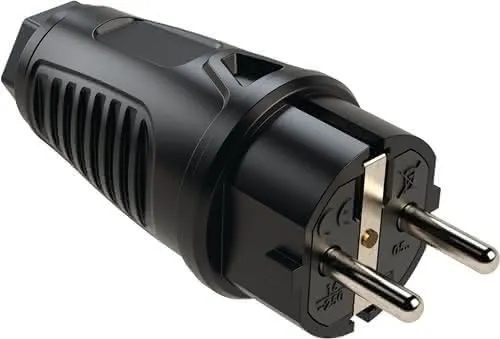 Schutzkon.st.10-/16 A 250 V schwarz IP44 VG