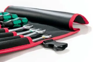 Werkzeugrolltasche 8 Fächer B410xH330mm Nyl.schwarz/rot PARAT – Bild 3