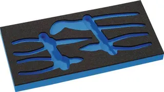 Werkzeugmodul Leereinlage 1/3-Modul 4000 871 292,4-tlg.KNIPEX
