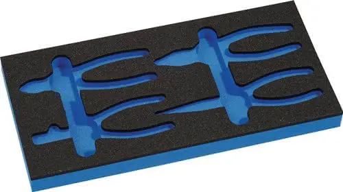 Werkzeugmodul Leereinlage 1/3-Modul 4000 871 293,4-tlg.KNIPEX