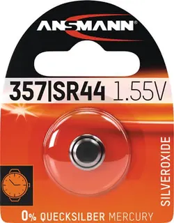 Knopfzelle 1,55 V 133 mAh SR44 11,6x5,4mm 1 St./Bl.ANSMANN