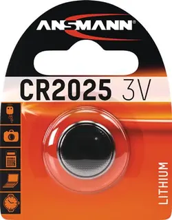 Knopfzelle 3 V 165 mAh CR2025 20x2,5mm 1 St./Bl.ANSMANN
