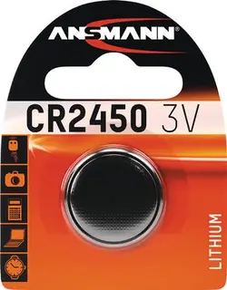 Knopfzelle 3 V 620 mAh CR2450 24,5x5mm 1 St./Bl.ANSMANN