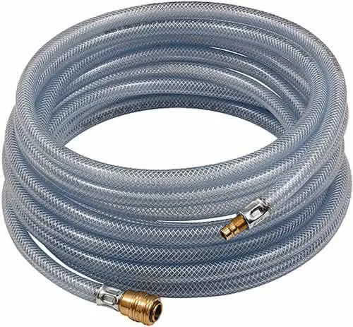 PVC-Druckluftschlauchset ID 6mm AD 12mm L.10m Schnellverschlusskupplung DN 7,2
