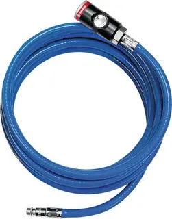 Soft-PVC-Druckluftschlauchset ID 9mm AD 14,5mm L.5m Sicherheitsk.DN 7,4 RIEGLER