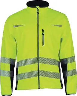 Warnschutz-Softshelljacke Prevent® Trend line Gr.XL gelb/schwarz
