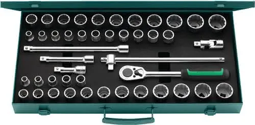 Steckschlüsselsatz 50Ma/39/6 N 45-tlg.1/2 Zoll SW 10-13mm 3/8-1 1/4
