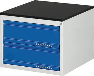 Schubladenschrank BK 650 H460xB580xT650mm grau/blau