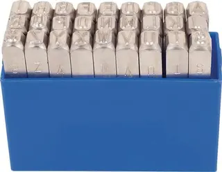 Schlagbuchstabensatz 331 27-tlg.Großbuchstaben A-Z Schrift-H.15mm