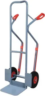 Stapelkarre m.Kufen H.1300mm Schaufel-L250xB320mm PU-Bereifung – Bild 2
