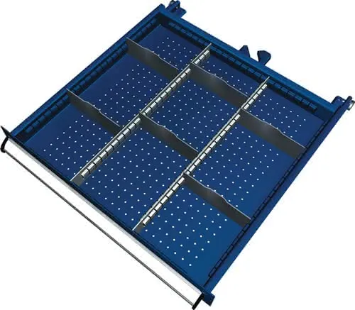 Schubladenunterteilungsmaterial Front150-175mm 2Längs-/6Querteiler