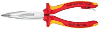 Flachrundzange L.200mm Form 2 40Grad gew.VDE Mehrkomp.-Hüllen KNIPEX