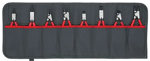 Sicherungsringzangensatz Version1 8-tlg.in Rolltasche 10-60mm KNIPEX