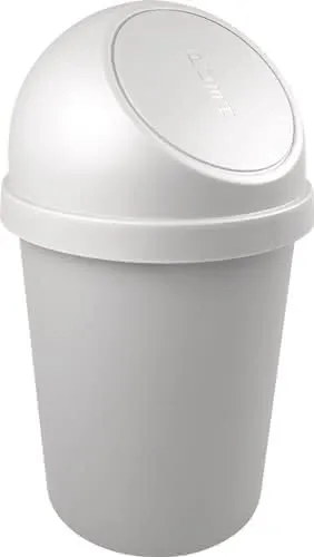 Abfallbehälter H700xØ403mm 45l lichtgrau HELIT