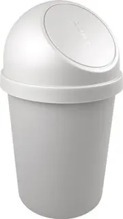 Abfallbehälter H700xØ403mm 45l lichtgrau HELIT