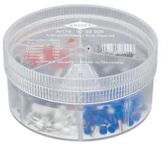 Aderendhülsenbox 400-tlg.0,5-2,5 mm² Ku.-Box KNIPEX
