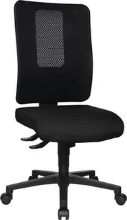 Bürodrehstuhl m.Synchrontechnik schwarz/schwarz 460-560mm Trgf.110kg