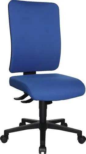 Bürodrehstuhl m.Synchrontechnik blau 450-550mm o.Armlehnen Trgf.110kg TOPSTAR