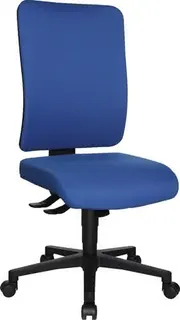 Bürodrehstuhl m.Synchrontechnik blau 450-550mm o.Armlehnen Trgf.110kg TOPSTAR