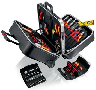 Werkzeugsortiment Big Twin Move Elektro 63-tlg.im Hartschalenkoffer