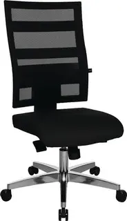 Bürodrehstuhl m.Punktsynchrontechnik schwarz/schwarz 450-550mm Trgf.110kg