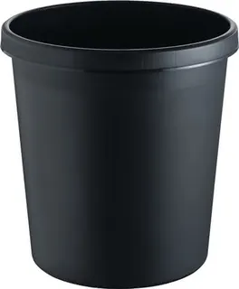 Papierkorb 18l H331xØ315mm m.Griffrand Ku.schwarz