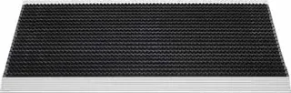 Fußmatte Alu-Anlaufkante schwarz/silber PP/Alu L500xB800xS22mm – Bild 2