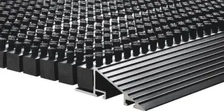Fußmatte Alu-Anlaufkante schwarz/schwarz PP/Alu L500xB800xS22mm – Bild 3