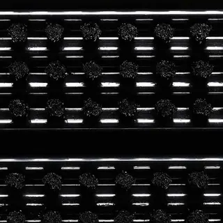 Fußmatte schwarz PP L385xB590xS22mm