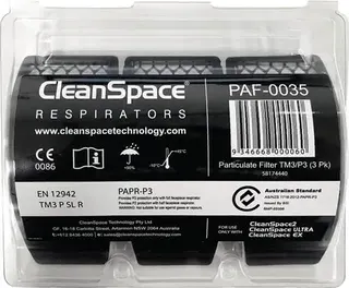Partikelfilter PAF-0035 f.CleanSpace Sys .EN 12942 TM3 P3 3 St./Pack CLEANSPACE