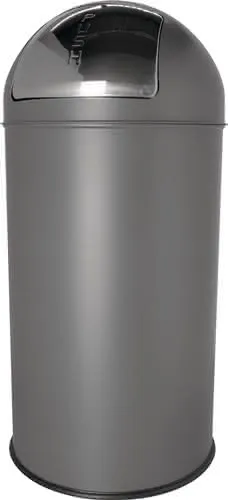 Abfallsammler Ø314xH650mm 30l mittelgrau HELIT