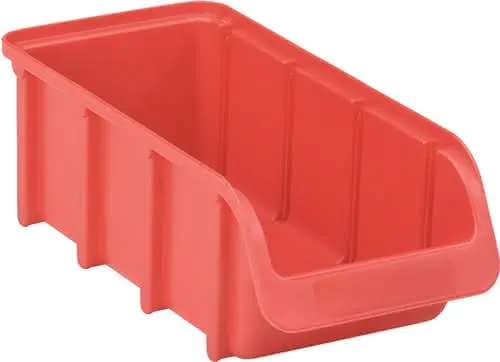 Sichtlagerkasten L216/183xB102xH74mm PP rot stapelbar HÜNERSDORFF