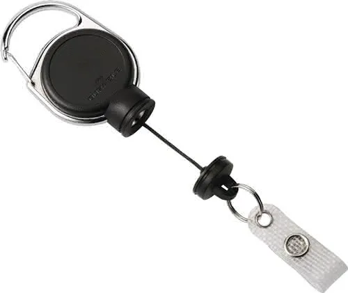 Ausweishalter ext.Stark-mit Druckknopfschlaufe Band-L.600mm schwarz