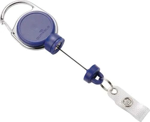 Ausweishalter ext.Stark-mit Druckknopfschlaufe Band-L.600mm blau