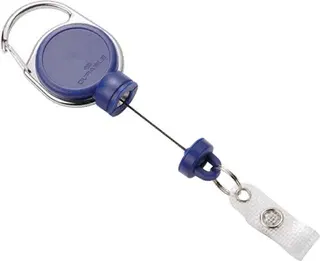 Ausweishalter ext.Stark-mit Druckknopfschlaufe Band-L.600mm blau