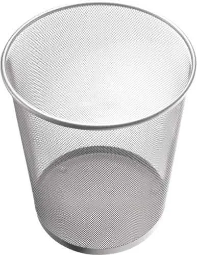 Papierkorb 15l H280xØ267mm m.Lochdekor STA silber HELIT