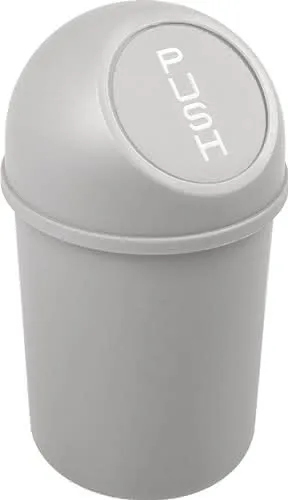 Abfallbehälter H375xØ214mm 6l lichtgrau HELIT