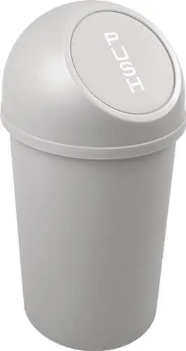 Abfallbehälter H490xØ253mm 13l lichtgrau HELIT