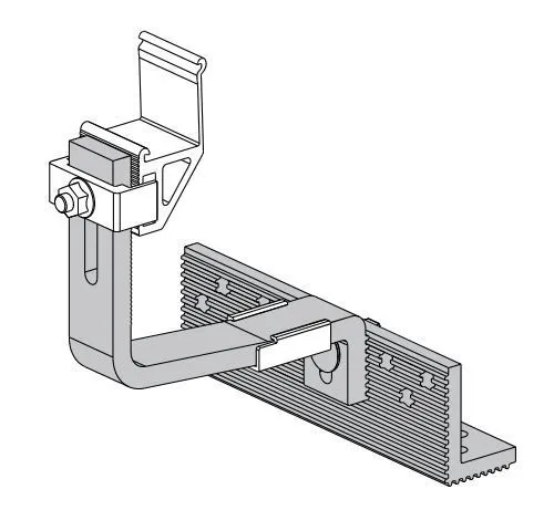 Remeha Aluminium-Sparrendachanker 4 Stück, für Falzziegel