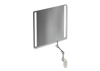 HEWI Kippspiegel LED basic, B:600mm H:540mm reinweiß – Bild 2