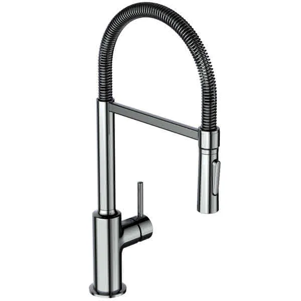 Ideal Standard Küchenarmatur Ceralook, Semi-Profi, Ausl. m.Federarm u.HB, Ausld.215mm,Chrom