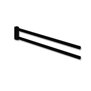 HEWI Handtuchhalter Sys 162, L:446mm, Arme schwenkbar schw tiefmatt – Bild 2