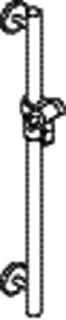 HEWI Br.H.Stg. mit Br.H. signalweiß, L:600,d:33, Kst., chromoptisch besch. – Bild 5
