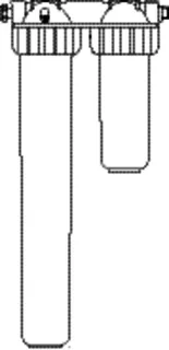 PNEUMATEX Enthärtungsarmatur m. Filter Refill 12000, Eingang G3/4, Ausgang G1/2 – Bild 3