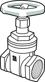 TA Muffenschieber TA 60 Ausführung DN 32, AMETAL-C – Bild 3