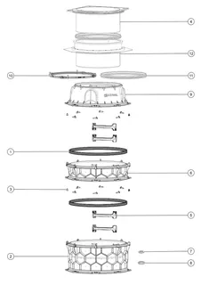 KESSEL-Schachtmodul LW 1000 Bodenplatte Zugang LW 800, 903-1152 mm, Klasse L 15 – Bild 2